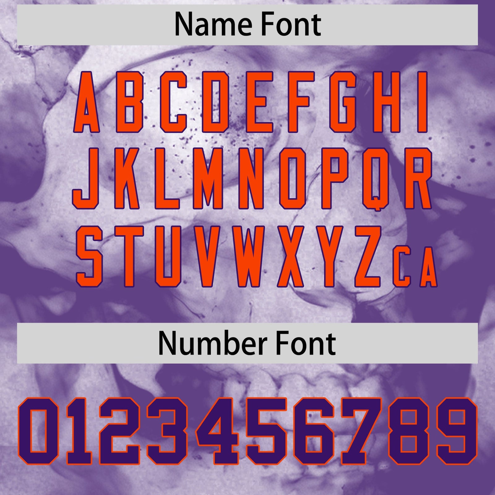 Custom White Purple Orange skeleton Graffiti Pattern Lightweight Baseball Jersey| KXKSHOP