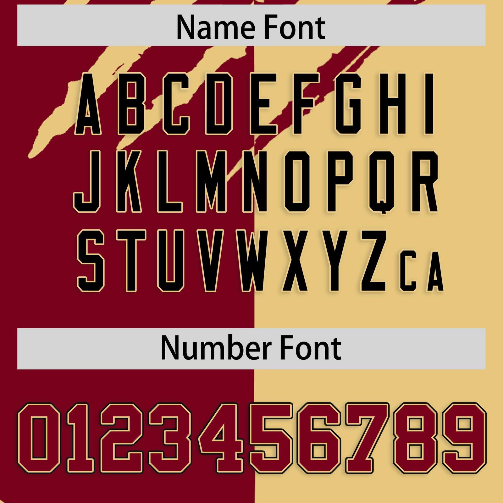 Custom Crimson Khaki Split Tiger Claw Scratch Pattern Baseball Jersey