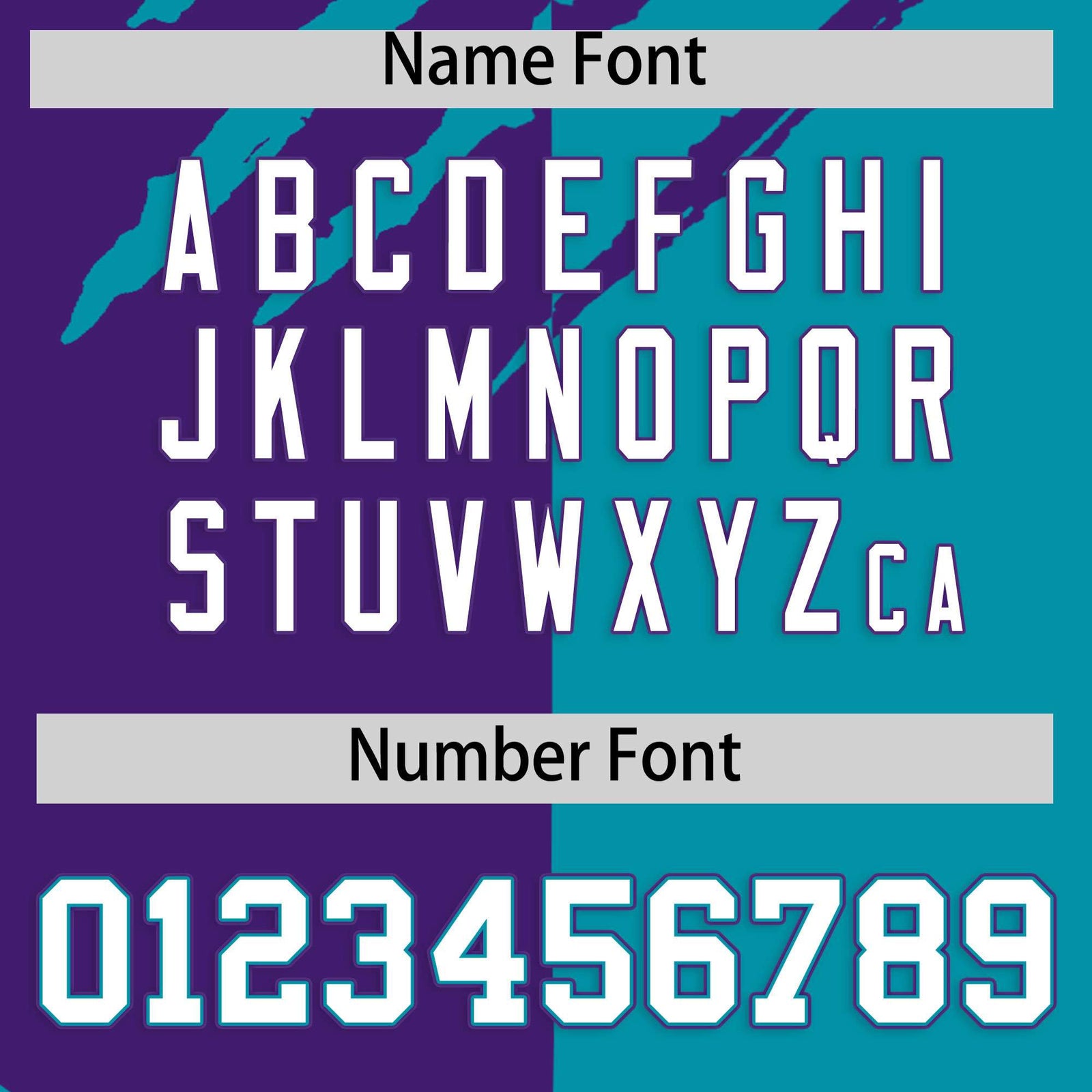 Custom Purple Teal Split Tiger Claw Scratch Pattern Baseball Jersey