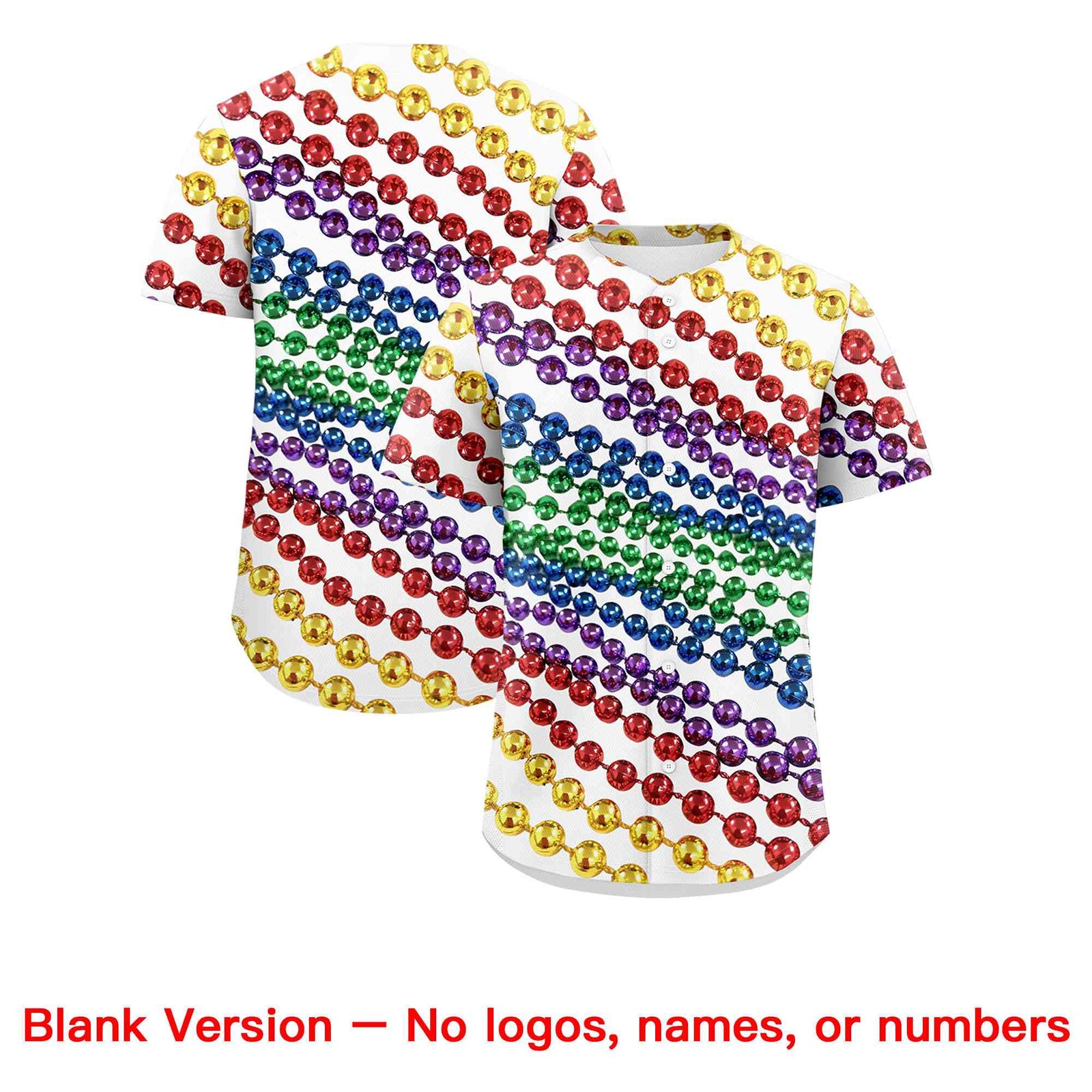 Custom White Purple Gold Personalization Graffiti Mardi Gras Authentic Baseball Jersey| KXKSHOP