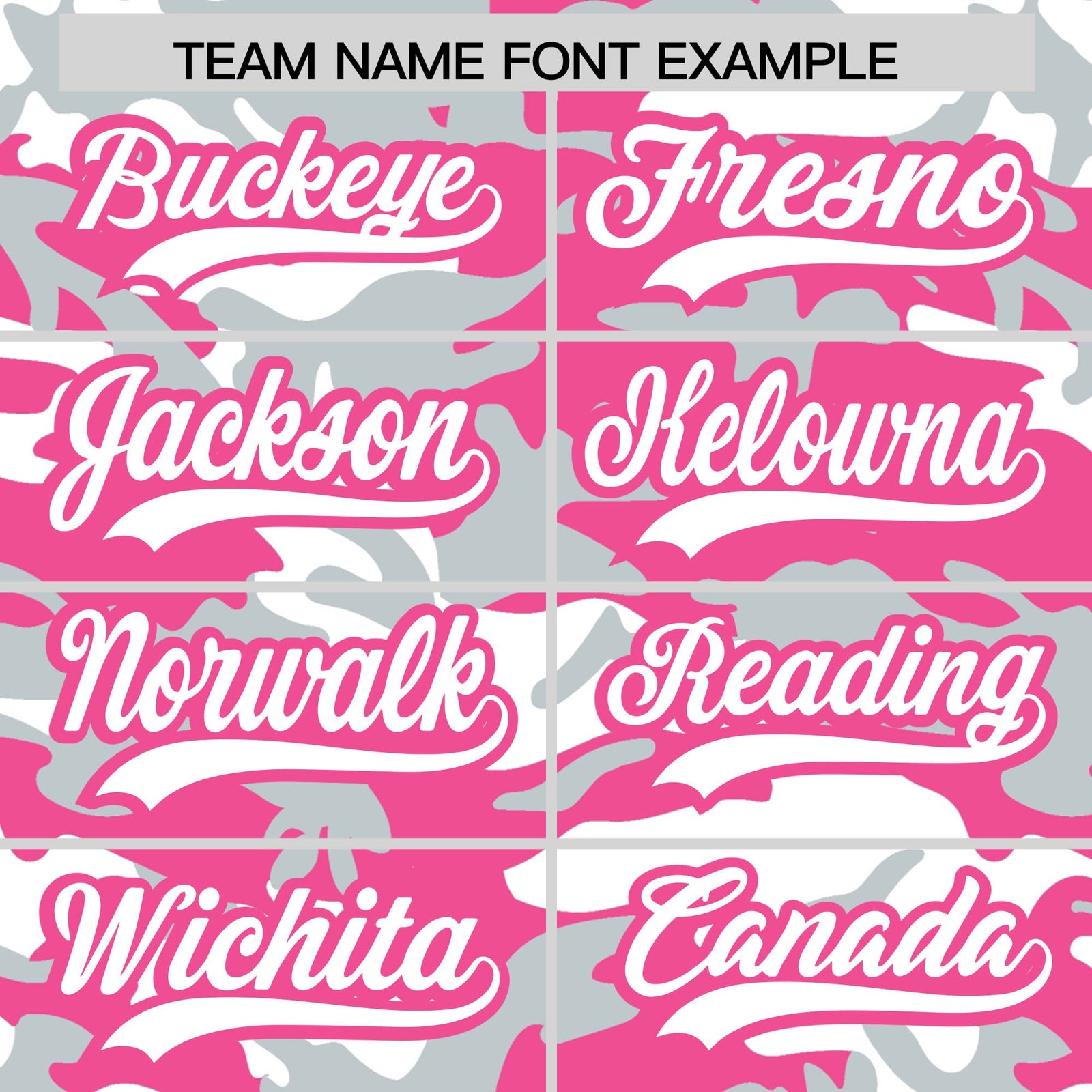 Custom Pink Silver White Camo Gradient Fashion Baseball Jersey | Perfect for Training,Sublimation Printed & Stitched,Add Name and Numbern,Perfect for Teams | KXKSHOP