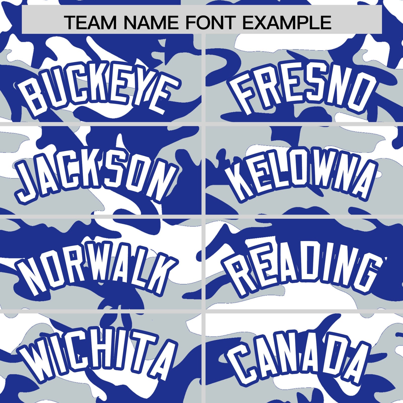 Custom Silver Royal Blue White Camo Gradient Fashion Baseball Jersey | Perfect for Training,Sublimation Printed & Stitched,Add Name and Numbern,Perfect for Teams | KXKSHOP