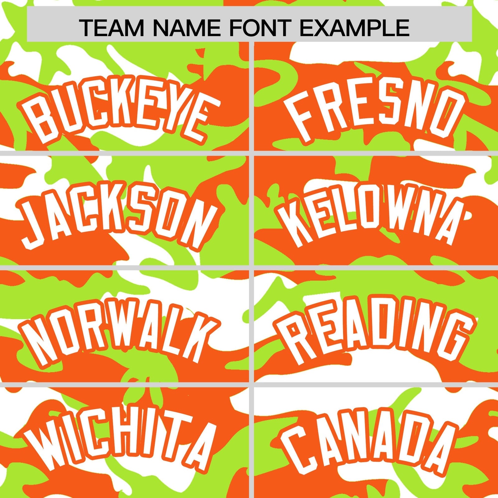 Custom Neon Green Orange White Camo Gradient Fashion Baseball Jersey | Perfect for Training,Sublimation Printed & Stitched,Add Name and Numbern,Perfect for Teams | KXKSHOP