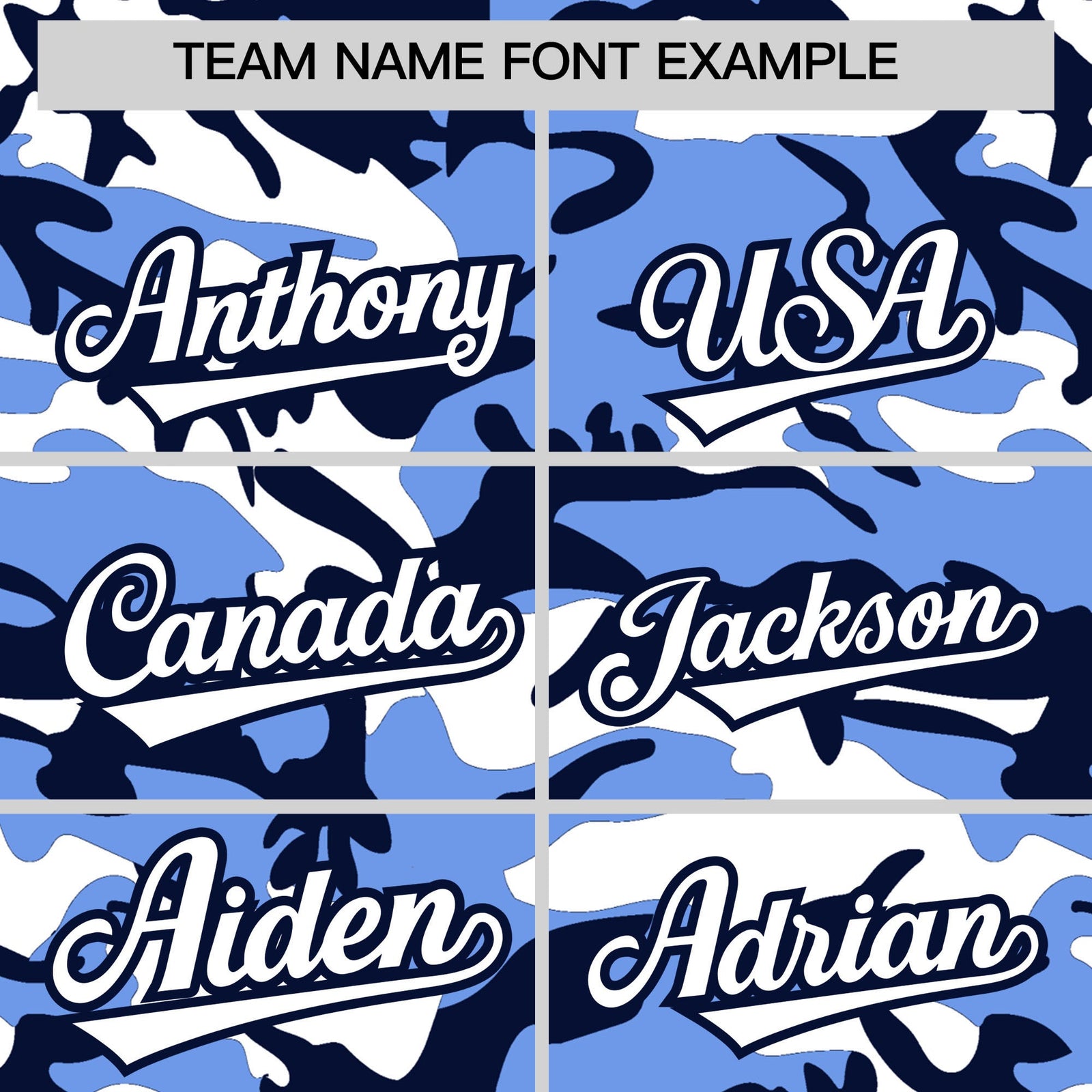 Custom Light Blue Navy White Camo Gradient Fashion Baseball Jersey | Perfect for Training,Sublimation Printed & Stitched,Add Name and Numbern,Perfect for Teams | KXKSHOP