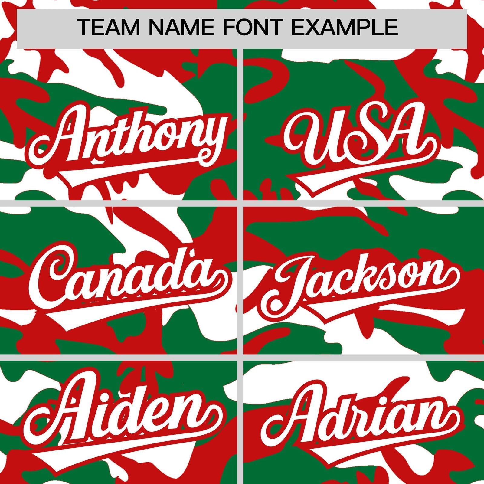 Custom Kelly Green Red White Camo Gradient Fashion Baseball Jersey | Perfect for Training,Sublimation Printed & Stitched,Add Name and Numbern,Perfect for Teams | KXKSHOP