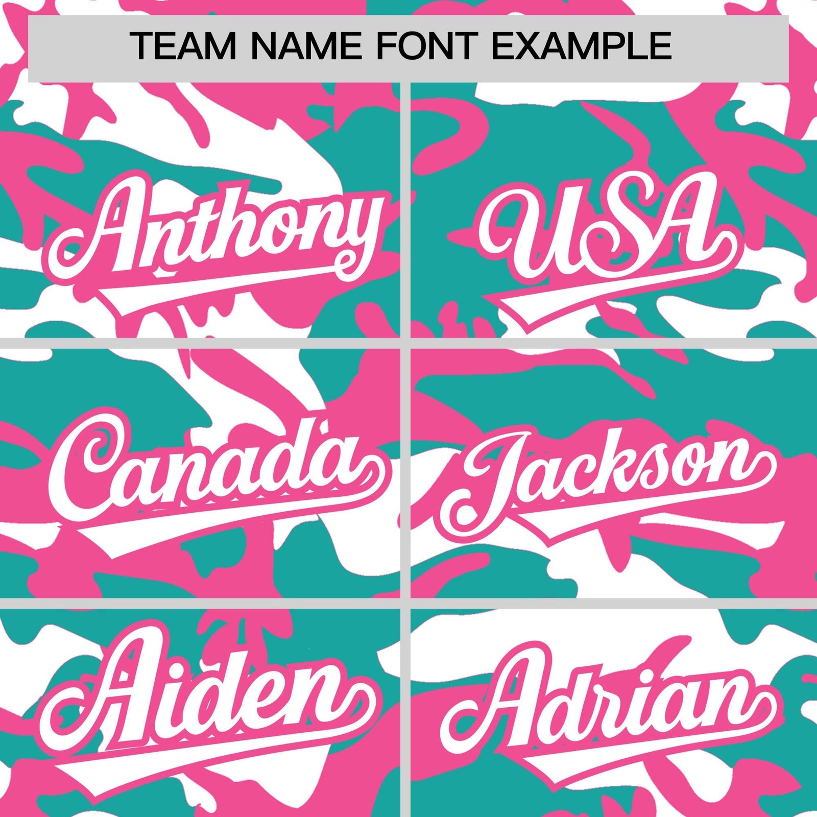 Custom Aqua White Pink Camo Gradient Fashion Baseball Jersey | Perfect for Training,Sublimation Printed & Stitched,Add Name and Numbern,Perfect for Teams | KXKSHOP