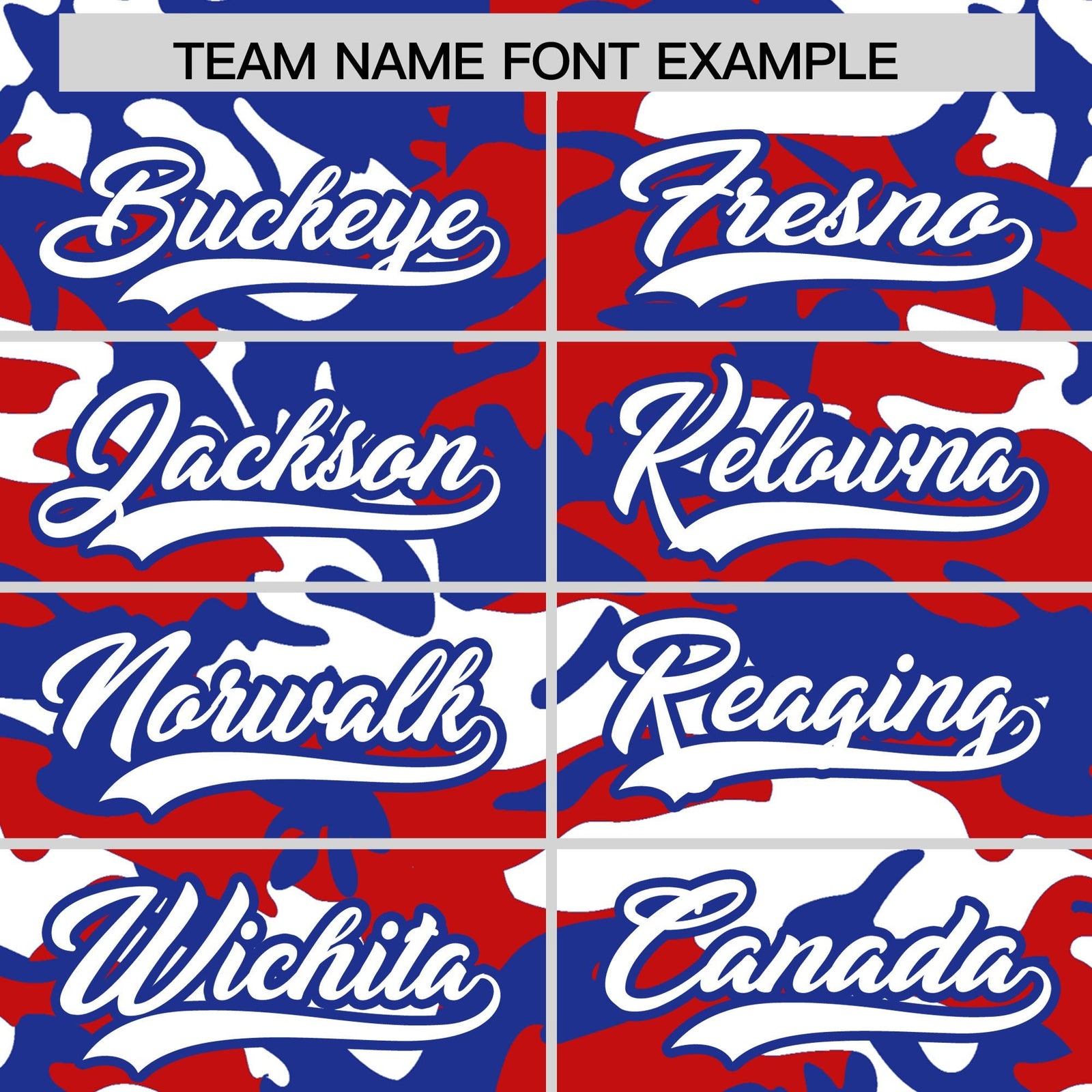 Custom Red White Royal Blue Camo Gradient Fashion Baseball Jersey | Perfect for Training,Sublimation Printed & Stitched,Add Name and Numbern,Perfect for Teams | KXKSHOP