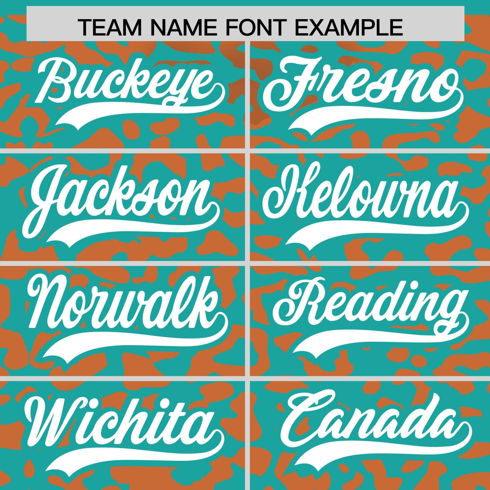 Custom Aqua Orange Leopard Print Pattern Authentic Baseball Jersey