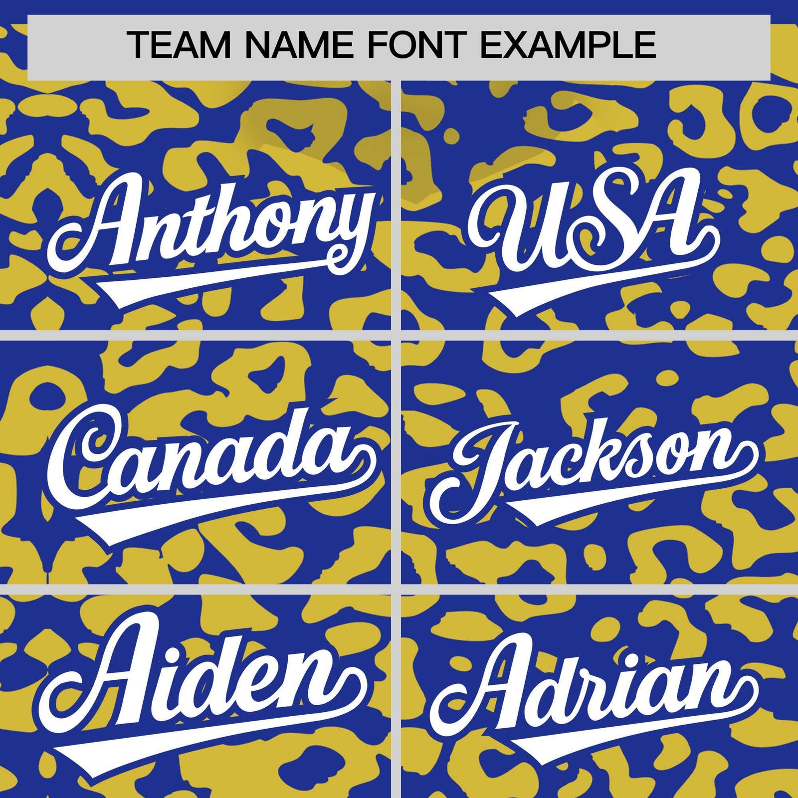 Custom Royal Gold Leopard Print Pattern Authentic Baseball Jersey