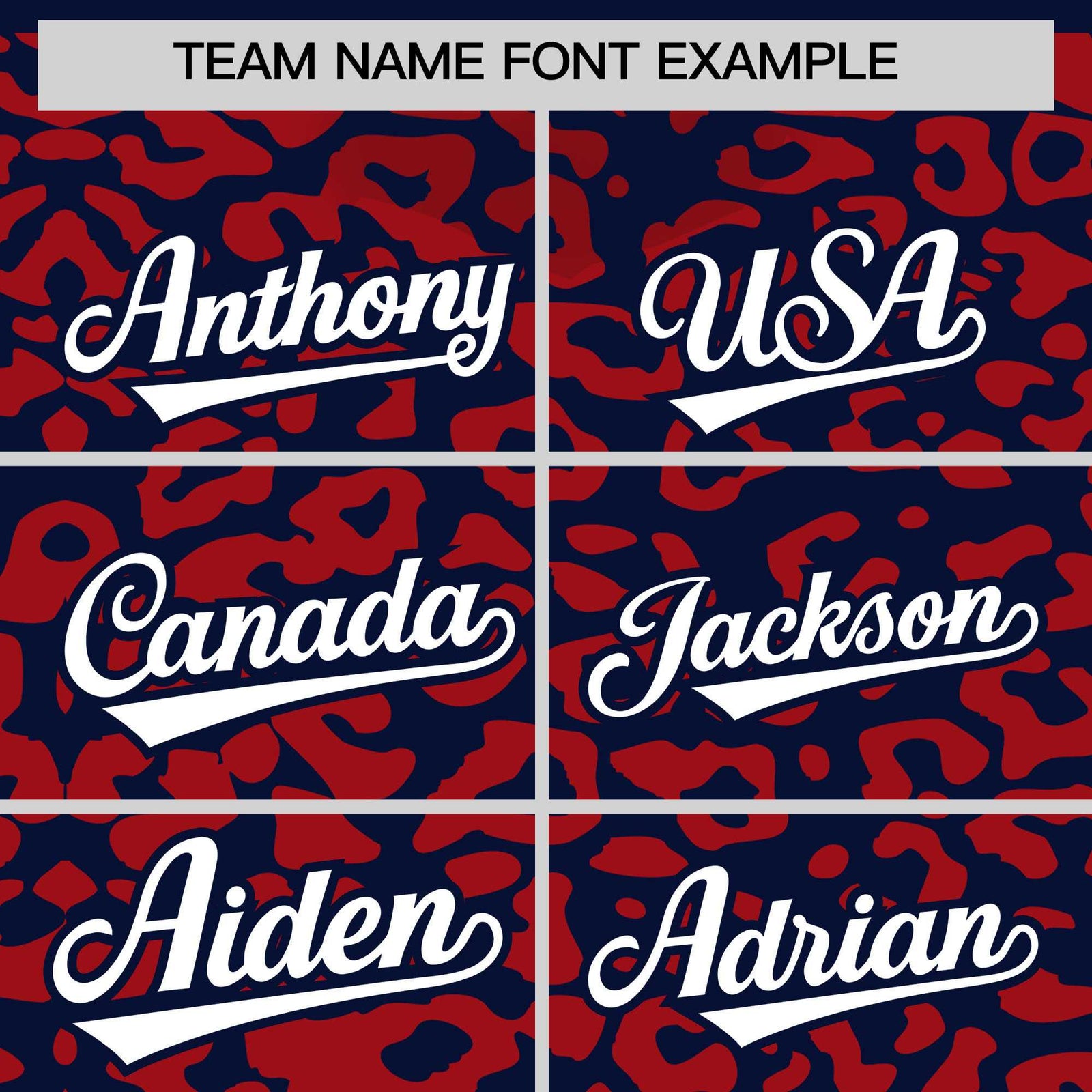 Custom Navy Red Leopard Print Pattern Authentic Baseball Jersey