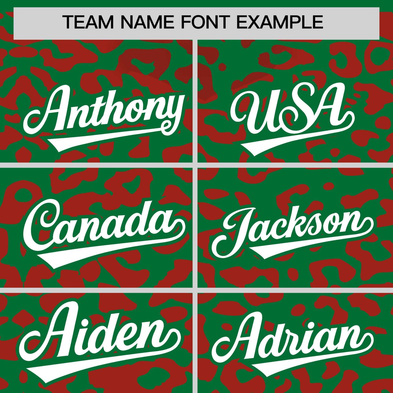 Custom Kelly Green Red Leopard Print Pattern Authentic Baseball Jersey