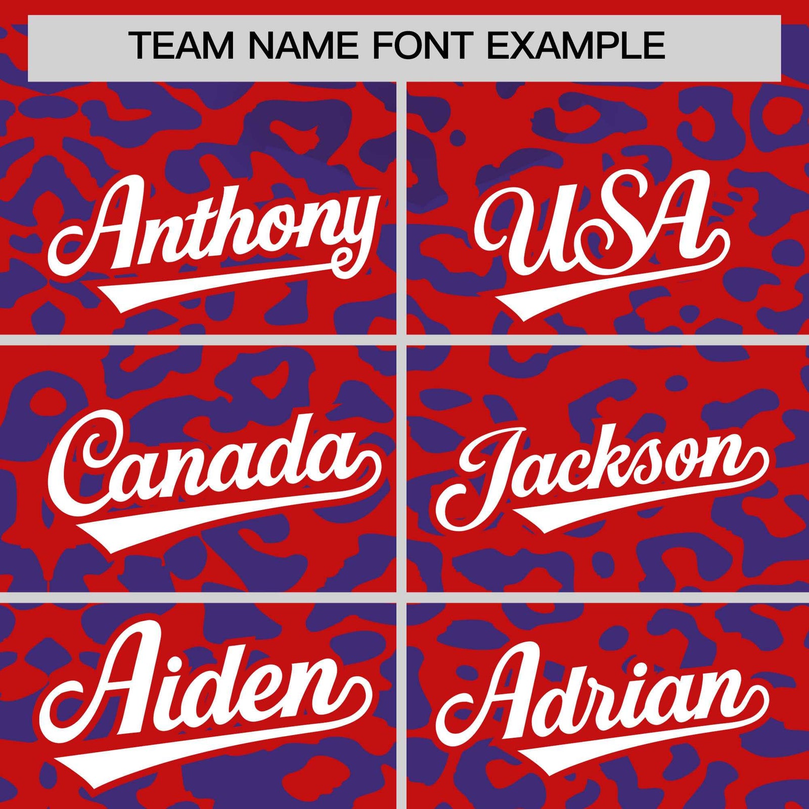 Custom Red Royal Leopard Print Pattern Authentic Baseball Jersey