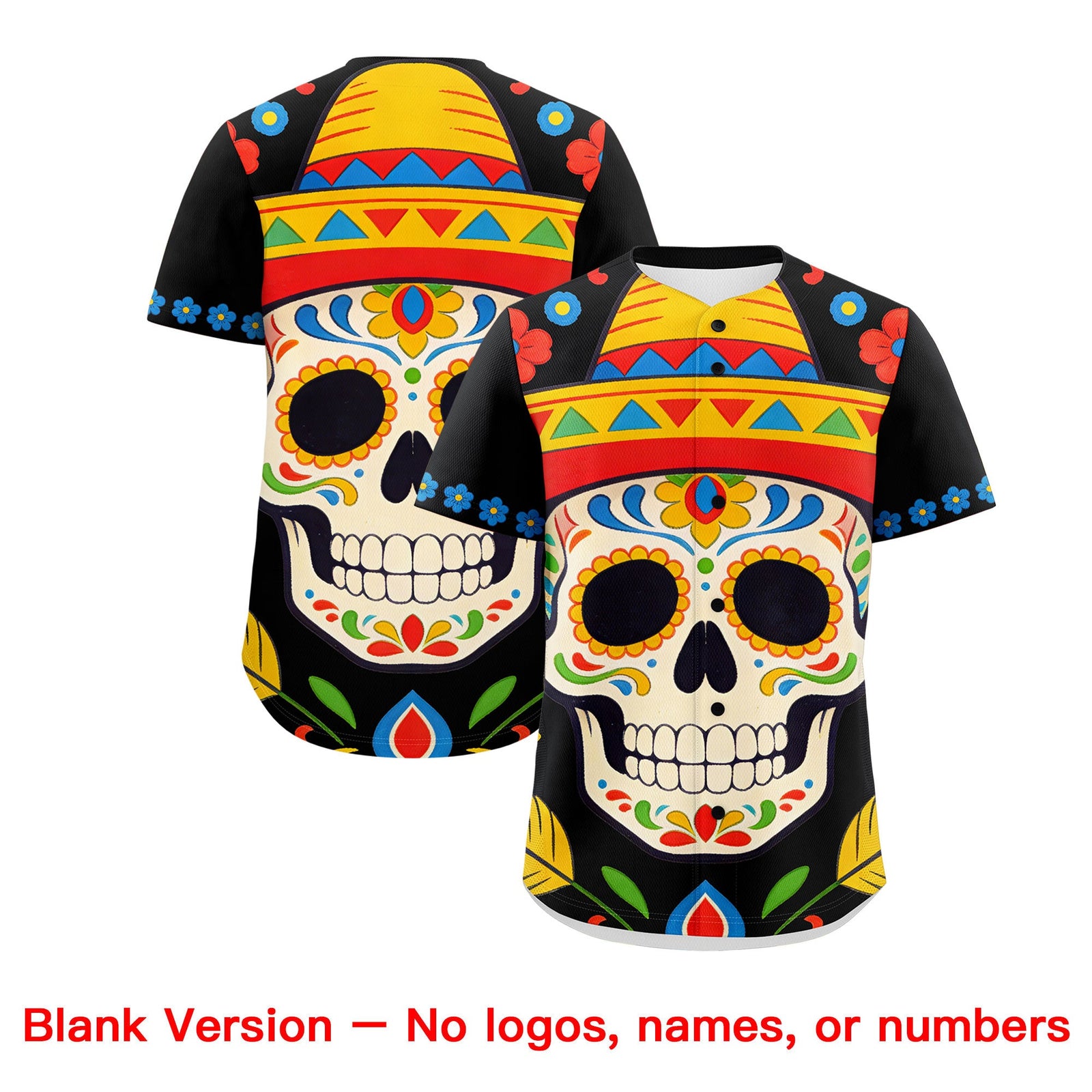 Custom Black Kelly Green Gold Graffiti Pattern Mexican style Stretch Fabric Baseball Jersey| KXKSHOP