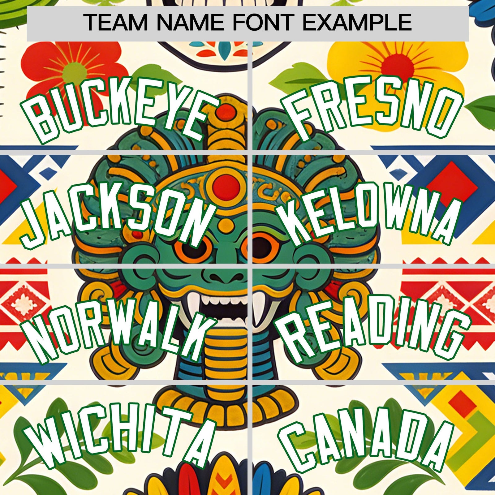 Custom White Kelly Green Graffiti Pattern Mexican style Stretch Fabric Baseball Jersey| KXKSHOP