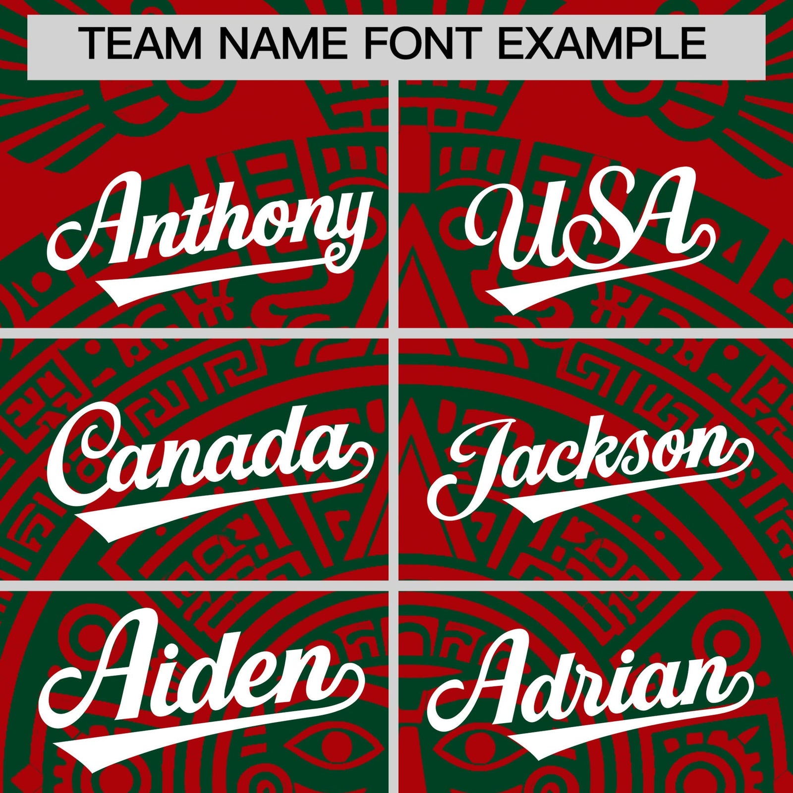 Custom Red Dark Green White Graffiti Pattern Mexican style Stretch Fabric Baseball Jersey| KXKSHOP