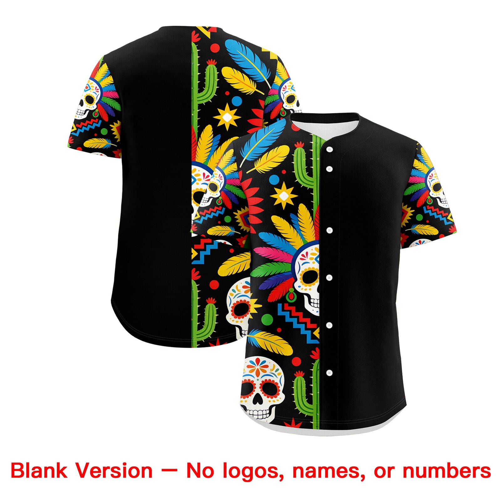 Custom Black White Kelly Green Graffiti Pattern Mexican style Stretch Fabric Baseball Jersey| KXKSHOP