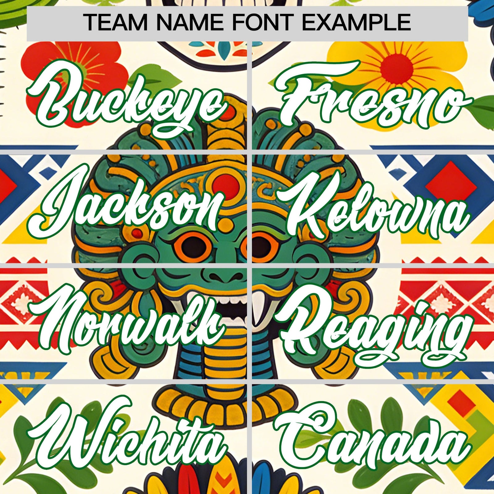Custom White Kelly Green Graffiti Pattern Mexican style Stretch Fabric Baseball Jersey| KXKSHOP