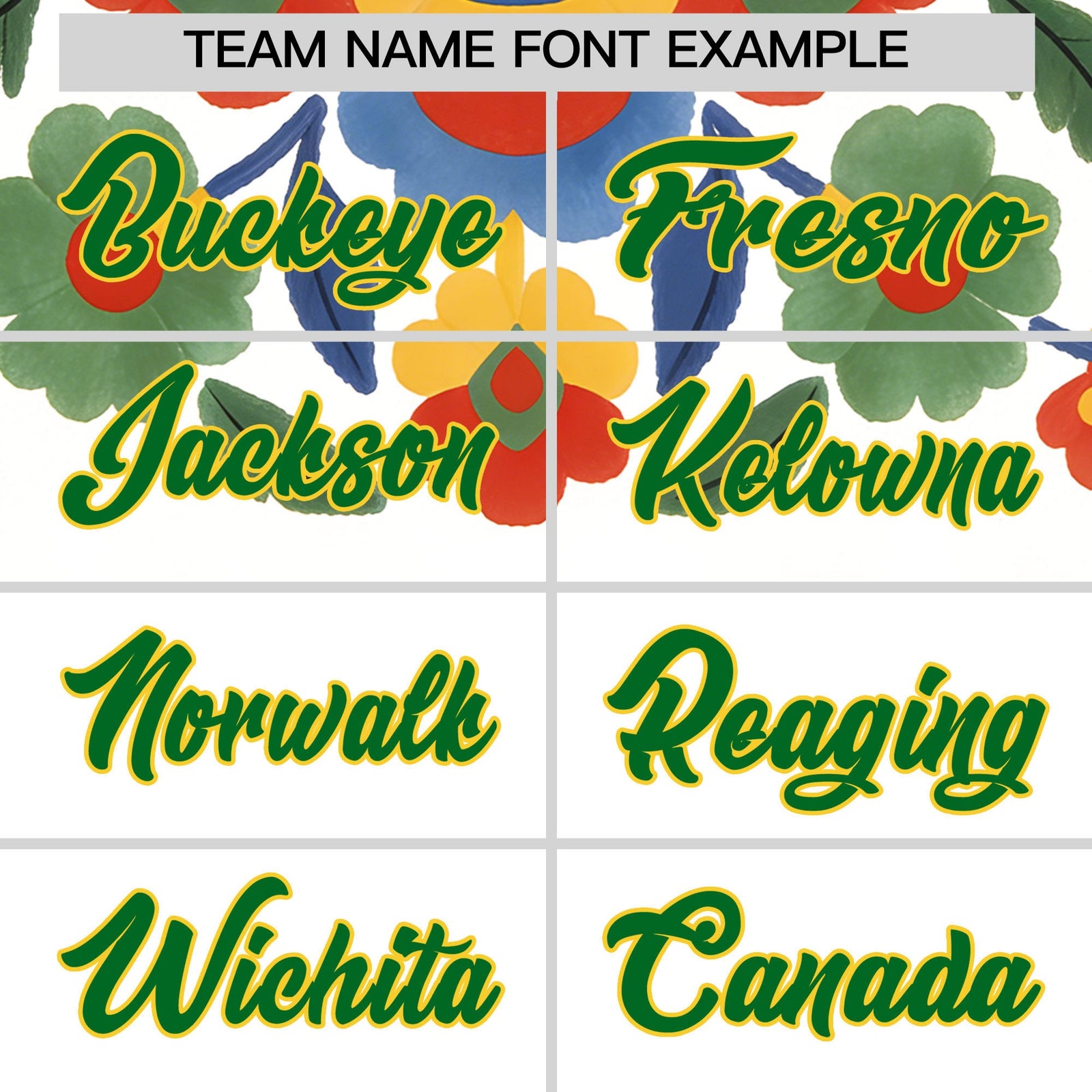Custom White Kelly Green Gold Graffiti Pattern Mexican style Stretch Fabric Baseball Jersey| KXKSHOP