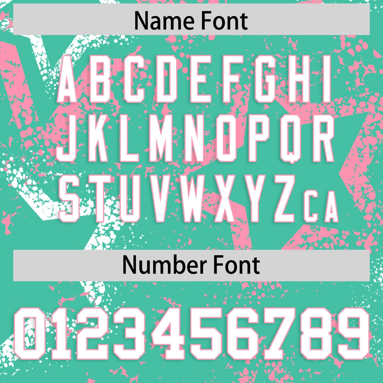 Custom Bright Green White Light Pink Star-Shaped Ink Texture Graffiti Pattern Baseball Jersey | Sublimation Printed & Stitched,Add Name and Numbern,Perfect for Parties,Perfect for Training | KXKSHOP