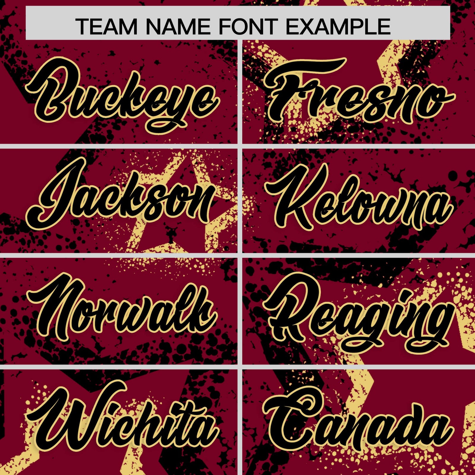 Custom Crimson Khaki Black Star-Shaped Ink Texture Graffiti Pattern Baseball Jersey | Sublimation Printed & Stitched,Add Name and Numbern,Perfect for Parties,Perfect for Training | KXKSHOP