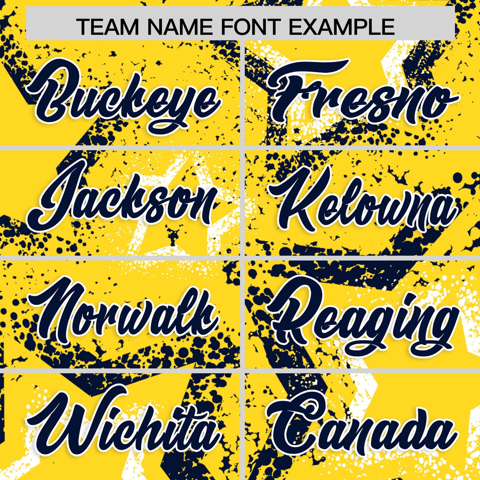 Custom Gold White Navy Star-Shaped Ink Texture Graffiti Pattern Baseball Jersey | Sublimation Printed & Stitched,Add Name and Numbern,Perfect for Parties,Perfect for Training | KXKSHOP