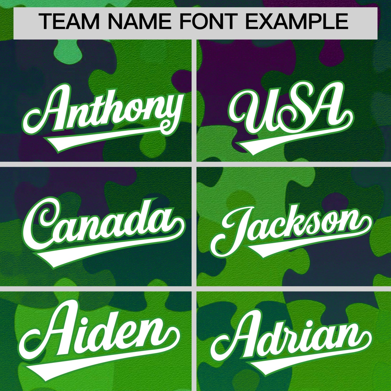 Custom White Light Green Puzzle Elements Baseball Jersey | Sublimation Printed & Stitched,Add Name and Numbern,Perfect for Teams | KXKSHOP