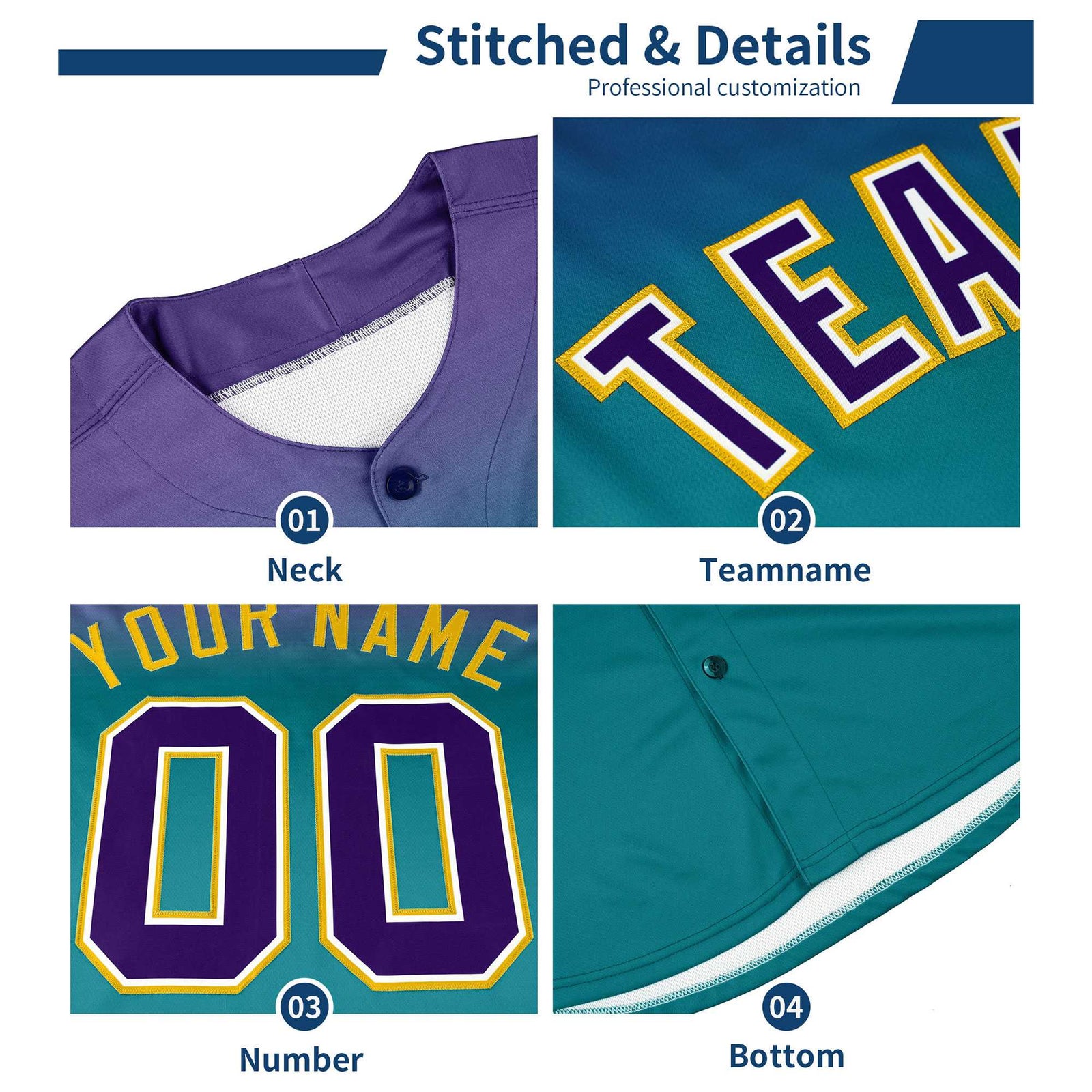 Custom Royal Orange Diagonal Stripe Personalized Gradient Fashion Baseball Jersey