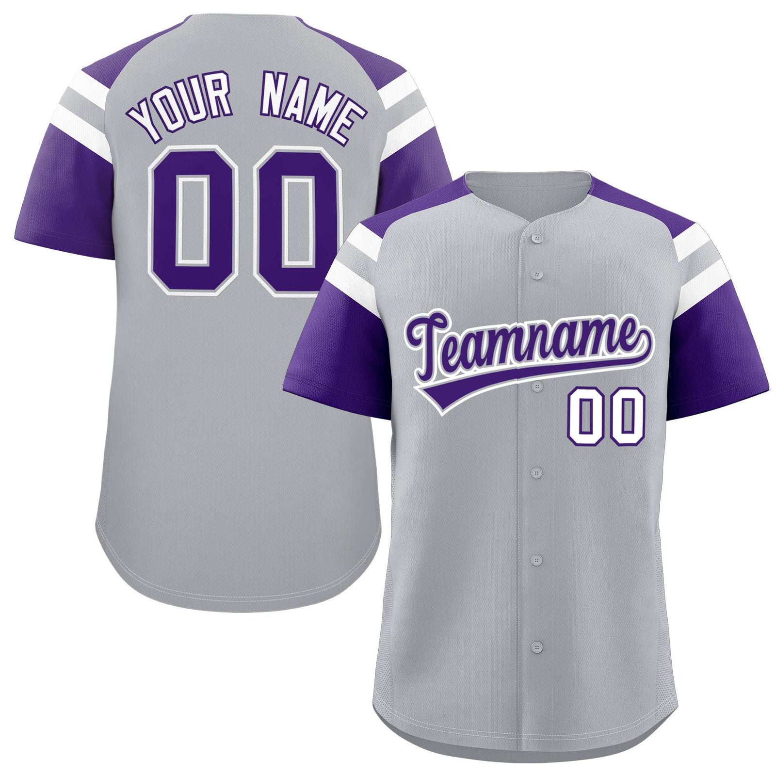 Custom-Silver-Purple-Contrast-Raglan-Sleeves-Authentic-Baseball-Jersey-083