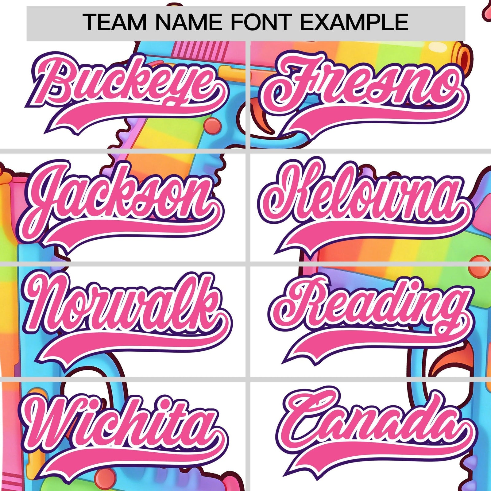 Custom Youth Baseball Jersey White Pink Sugar-Coated Firepower Graffiti Pattern Street Style