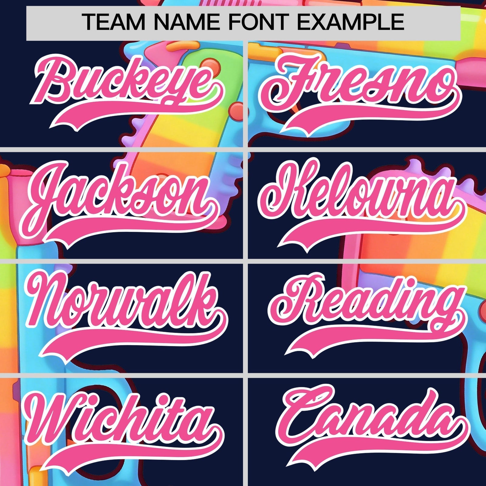 Custom Youth Baseball Jersey Navy Pink Sugar-Coated Firepower Graffiti Pattern Street Style