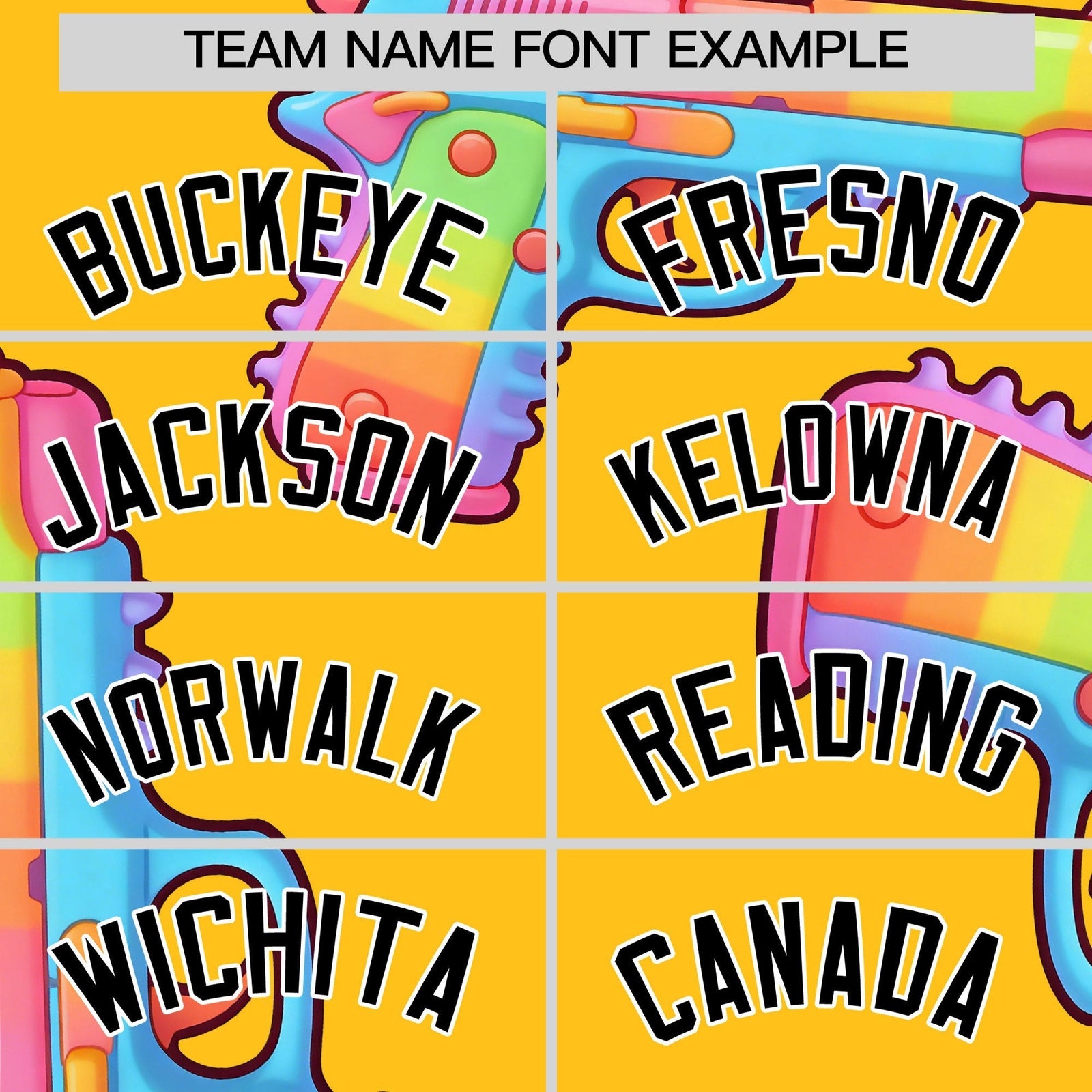 Custom Youth Baseball Jersey Yellow Black Sugar-Coated Firepower Graffiti Pattern Hip-hop