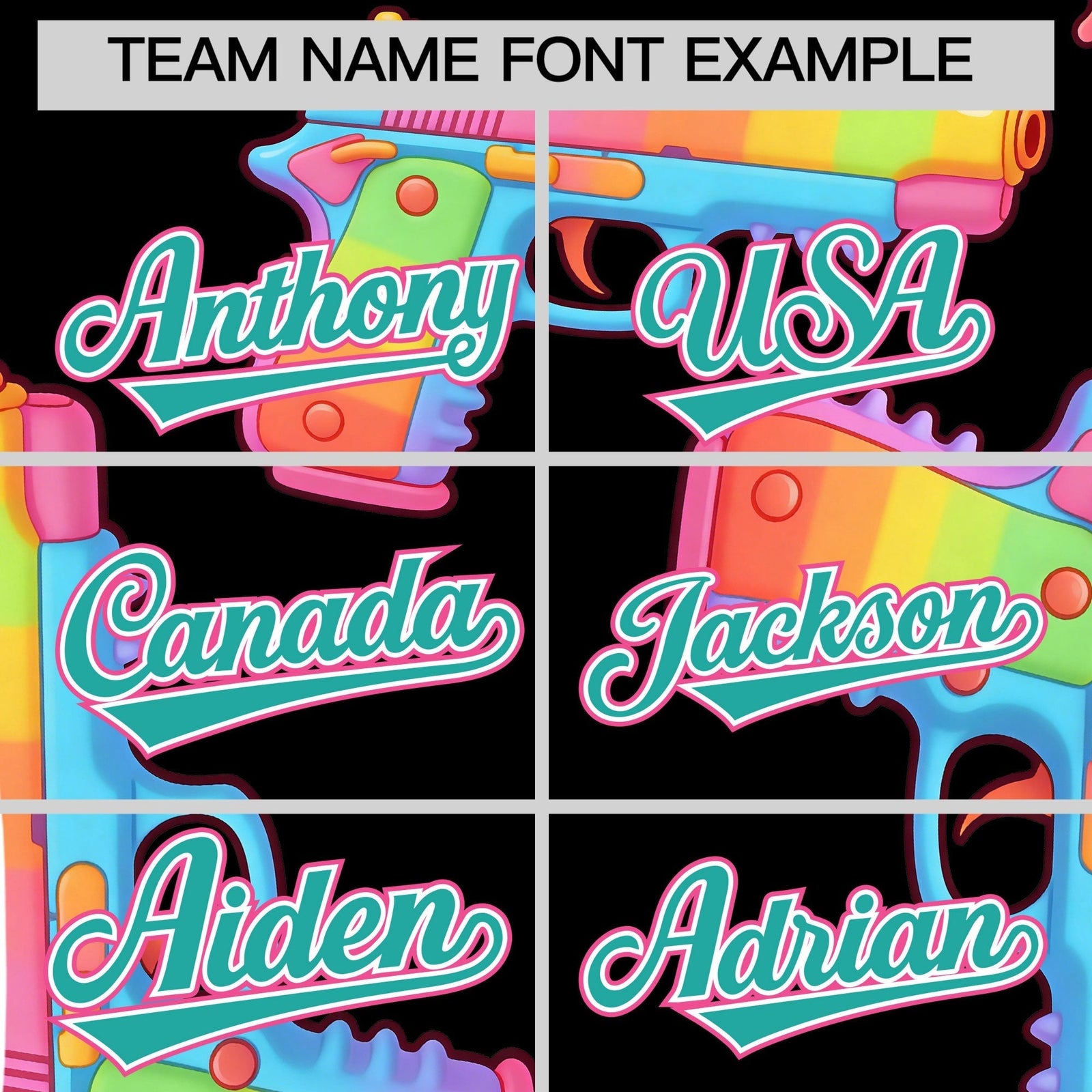 Custom Youth Baseball Jersey Black Aqua Sugar-Coated Firepower Graffiti Pattern Urban Fashion