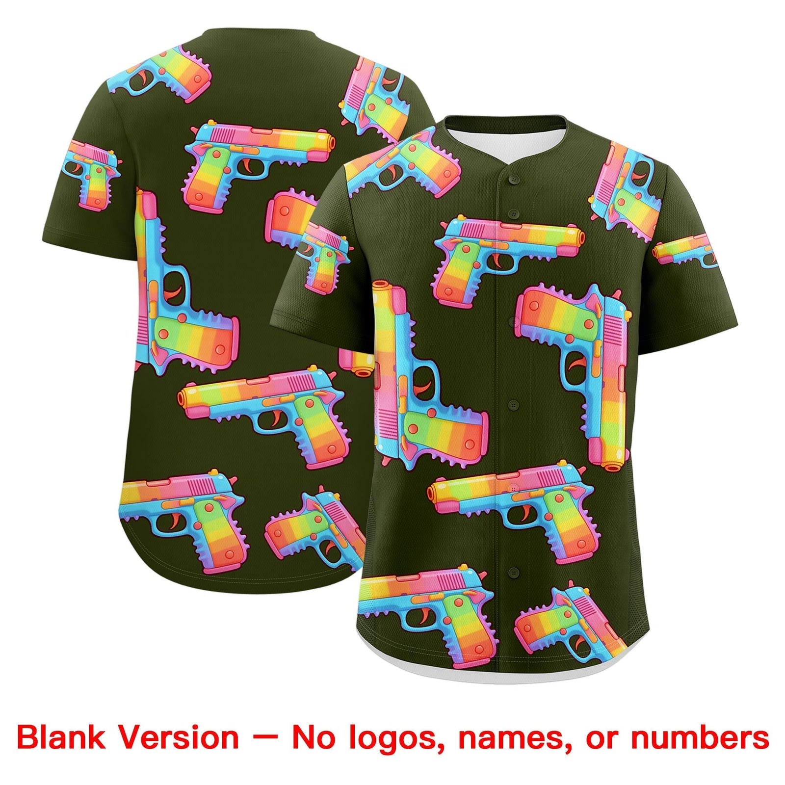 Custom Youth Baseball Jersey Olive Orange Sugar-Coated Firepower Graffiti Pattern Hip-hop