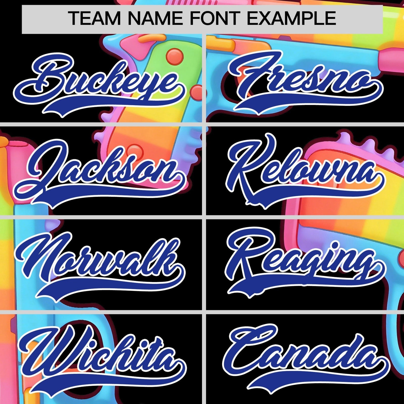 Custom Youth Baseball Jersey Black Royal Blue Sugar-Coated Firepower Graffiti Pattern Street Style