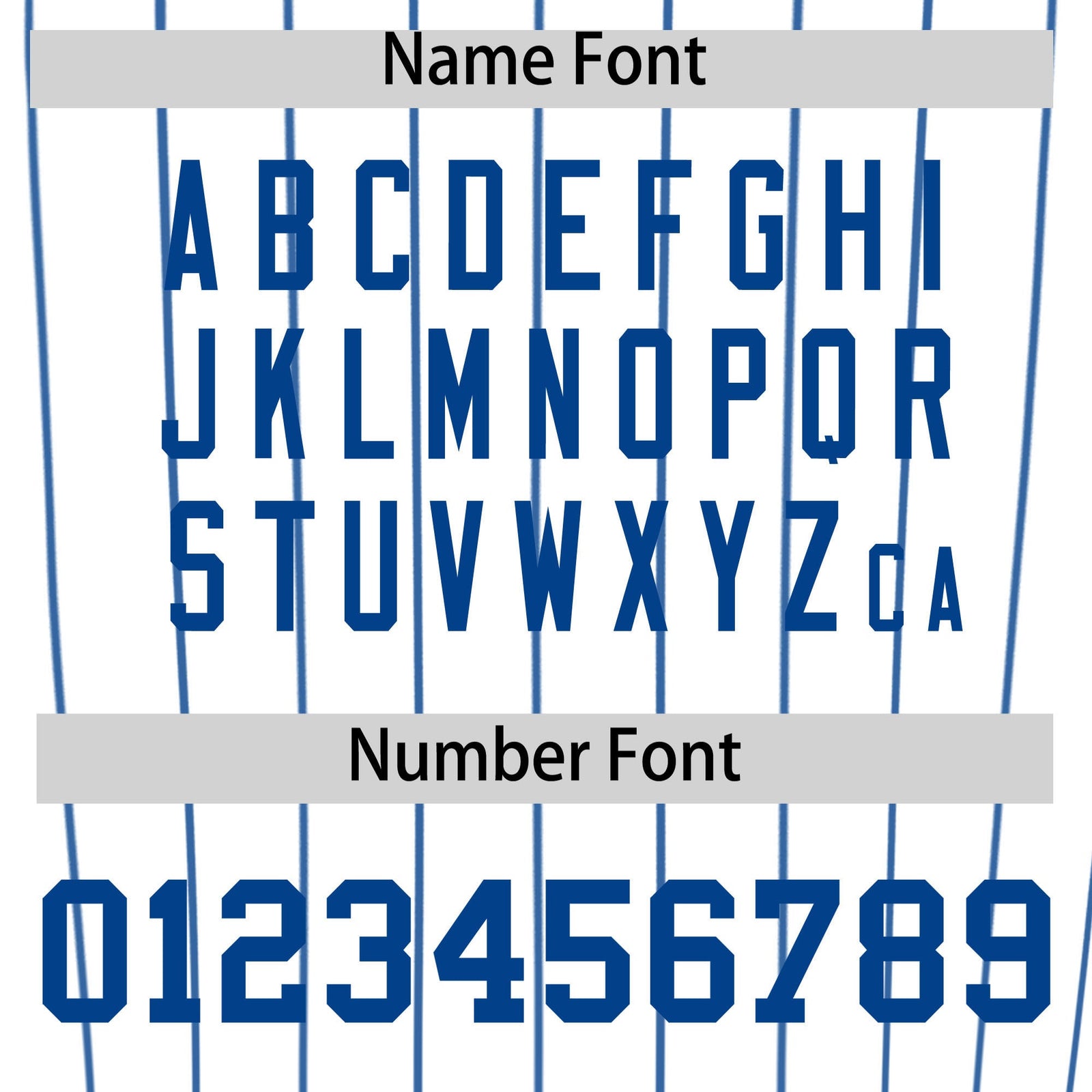 Custom White Royal Pinstripe Personalized Two-Tone Authentic Baseball Jersey