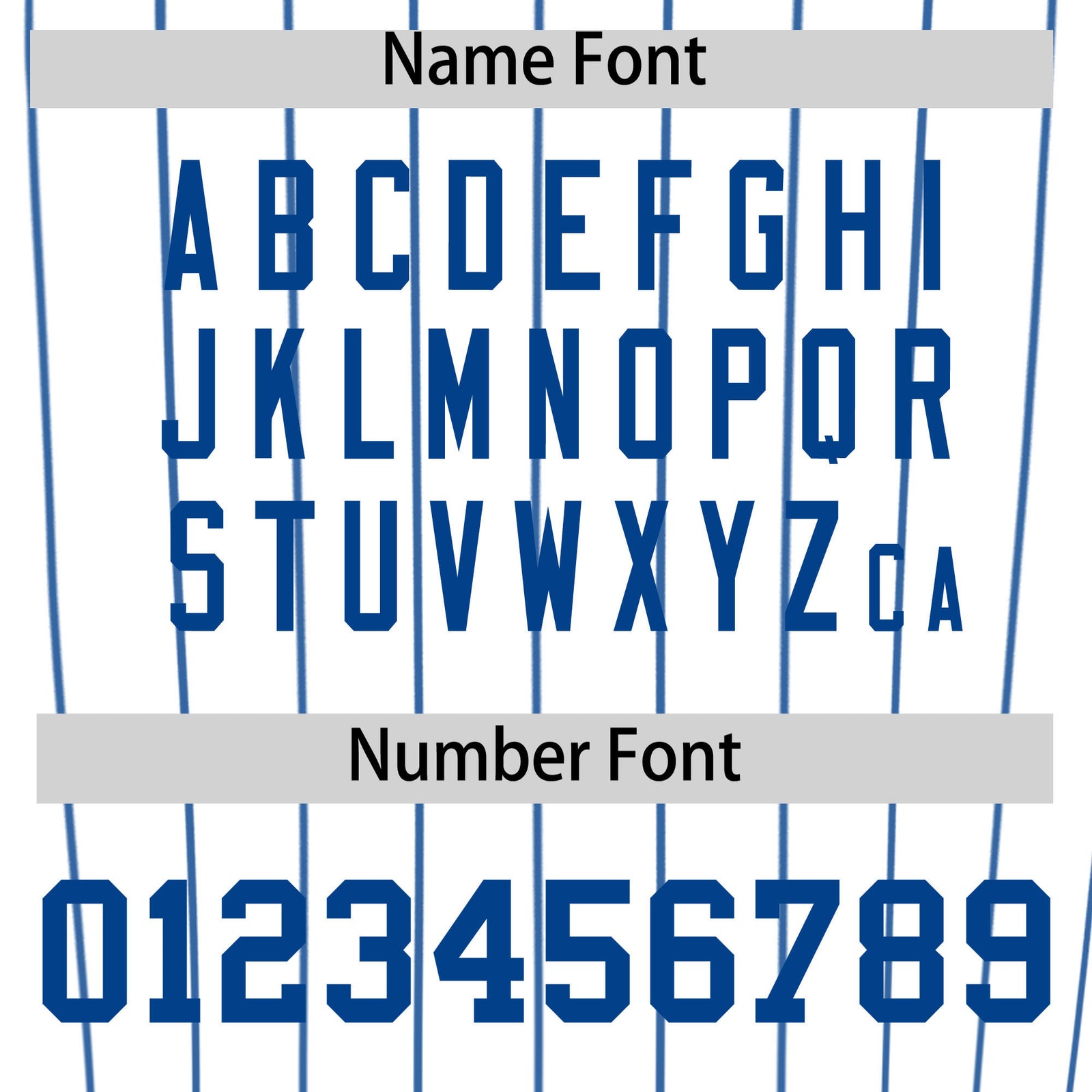 Custom White Royal Pinstripe Personalized Two-Tone Authentic Baseball Jersey