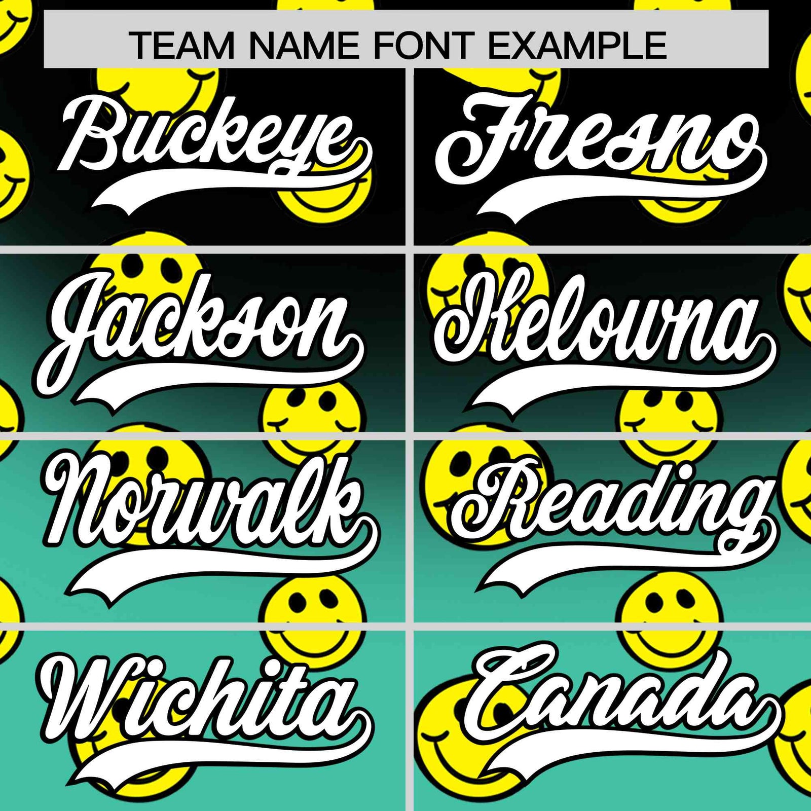 Custom Black Bright Green Graffiti Gradient Pattern Authentic Smile Baseball Jersey