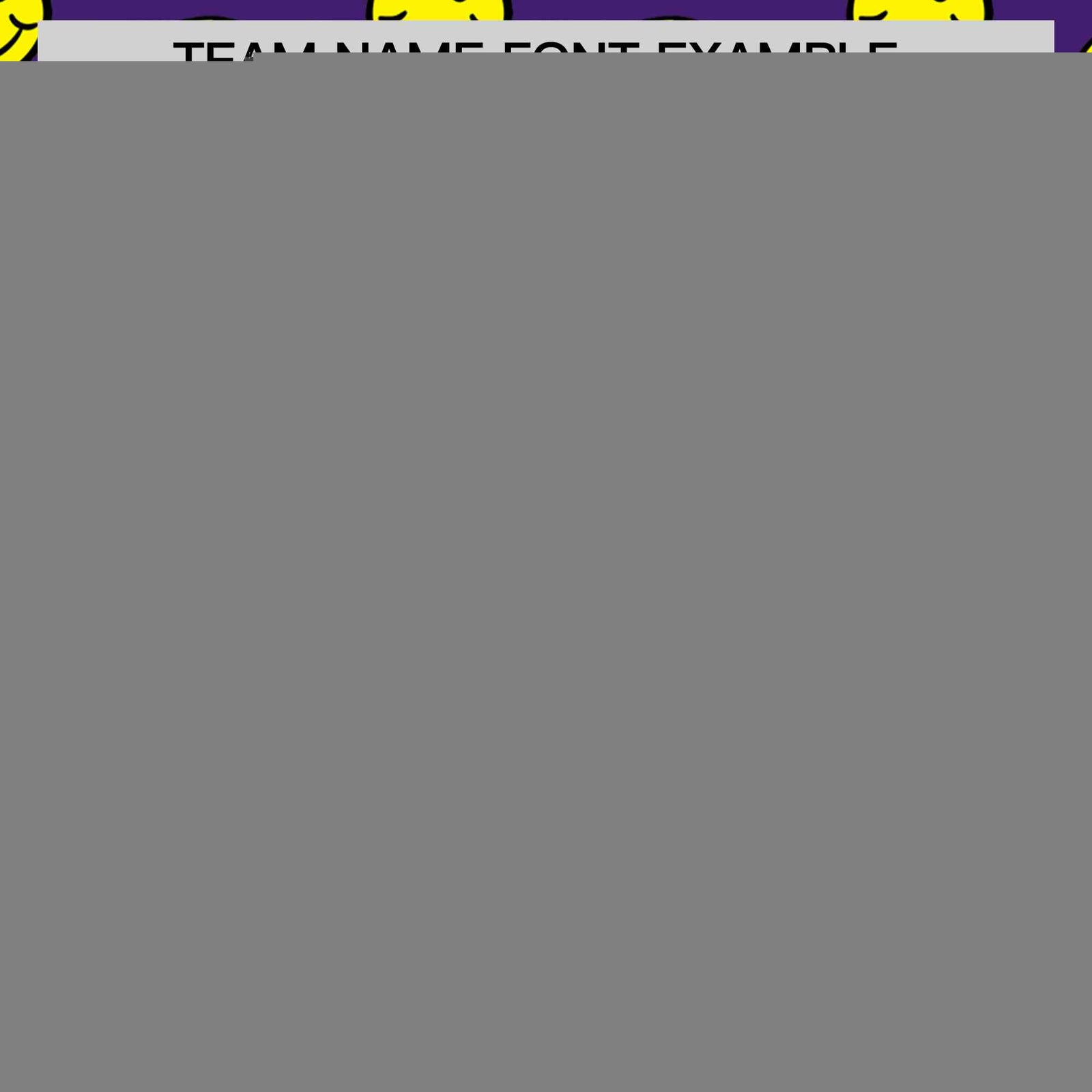 Custom Purple Gold Graffiti Gradient Pattern Authentic Smile Baseball Jersey