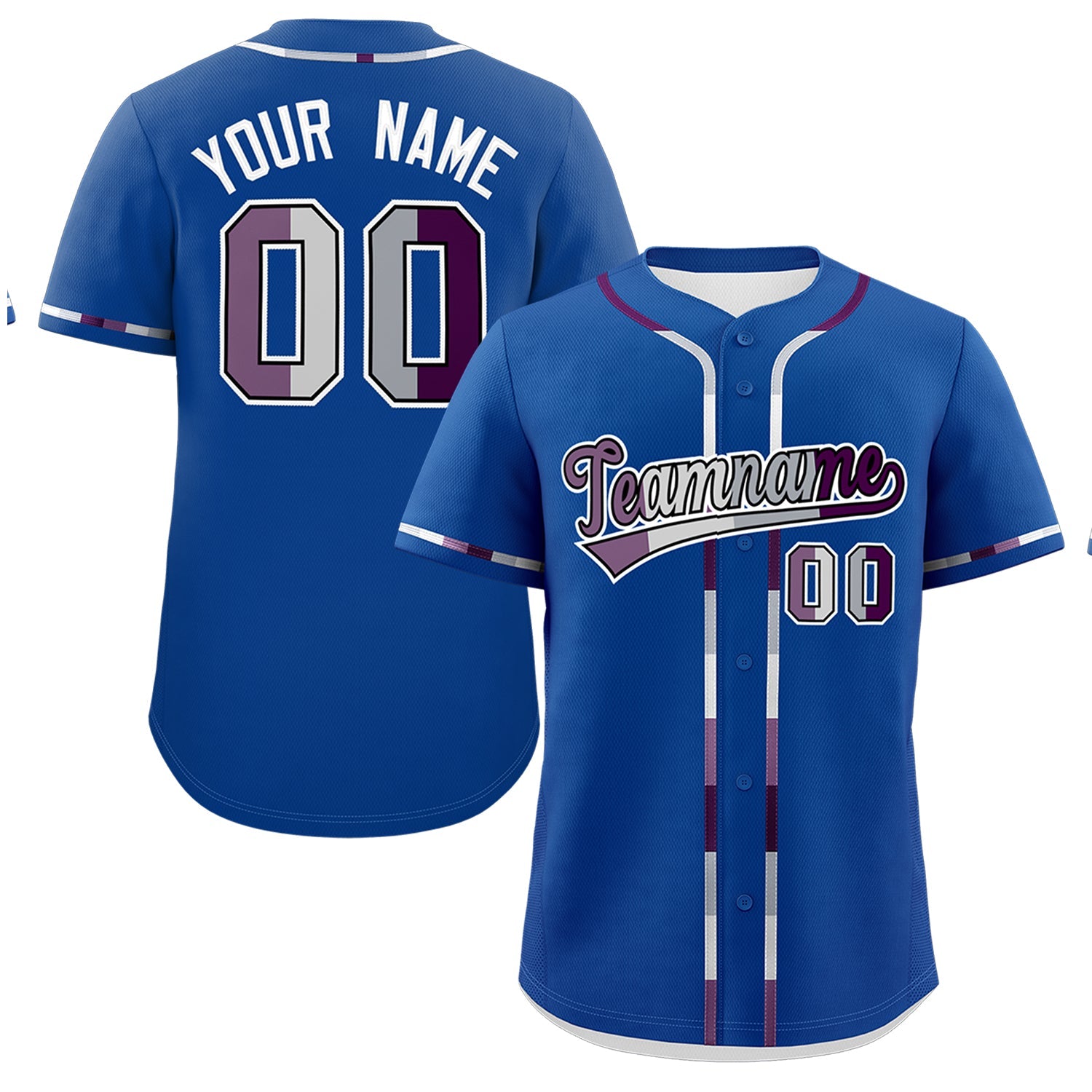 Custom Royal Blue Genderless For Pride Month Classic Style Baseball Jersey| KXKSHOP
