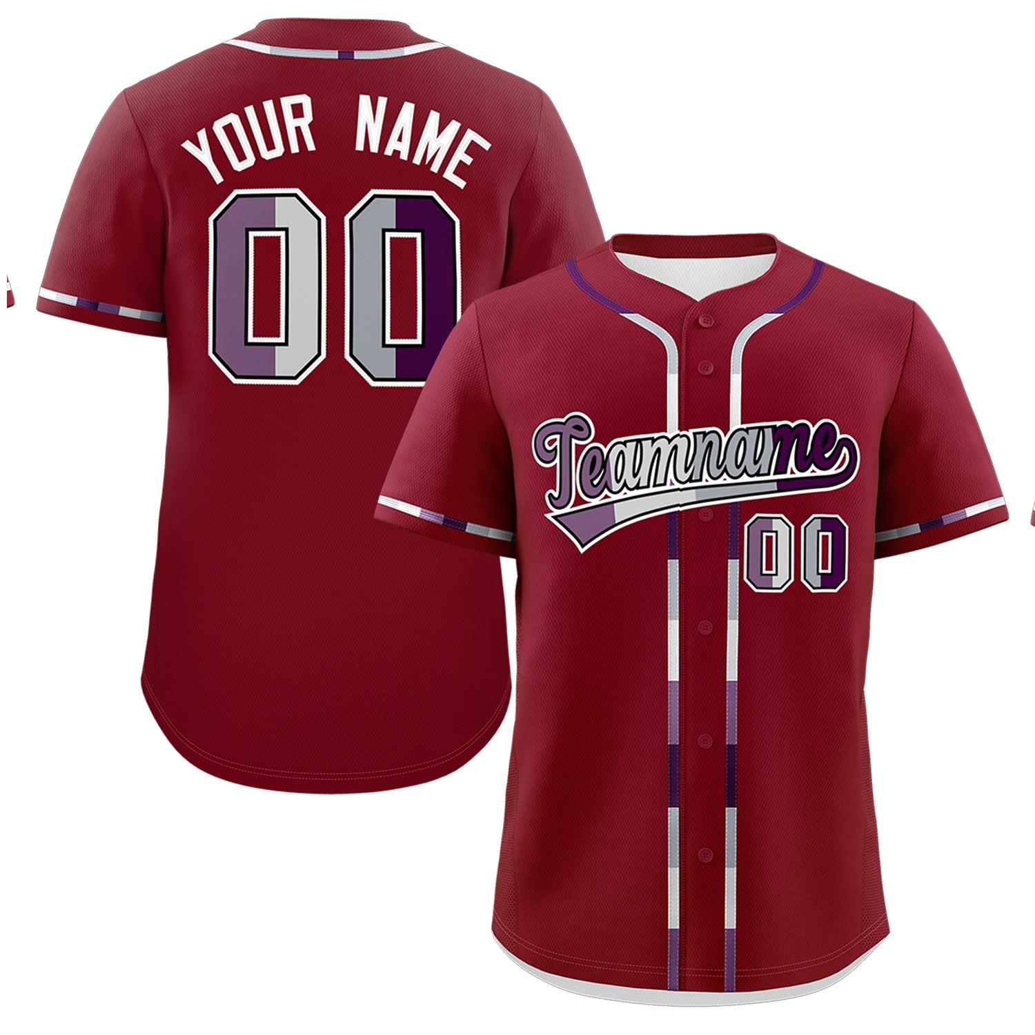 Custom Crimson Genderless For Pride Month Classic Style Baseball Jersey| KXKSHOP