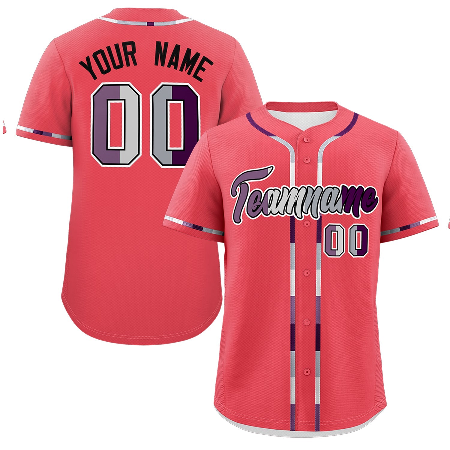 Custom Light Red Genderless For Pride Month Classic Style Baseball Jersey| KXKSHOP