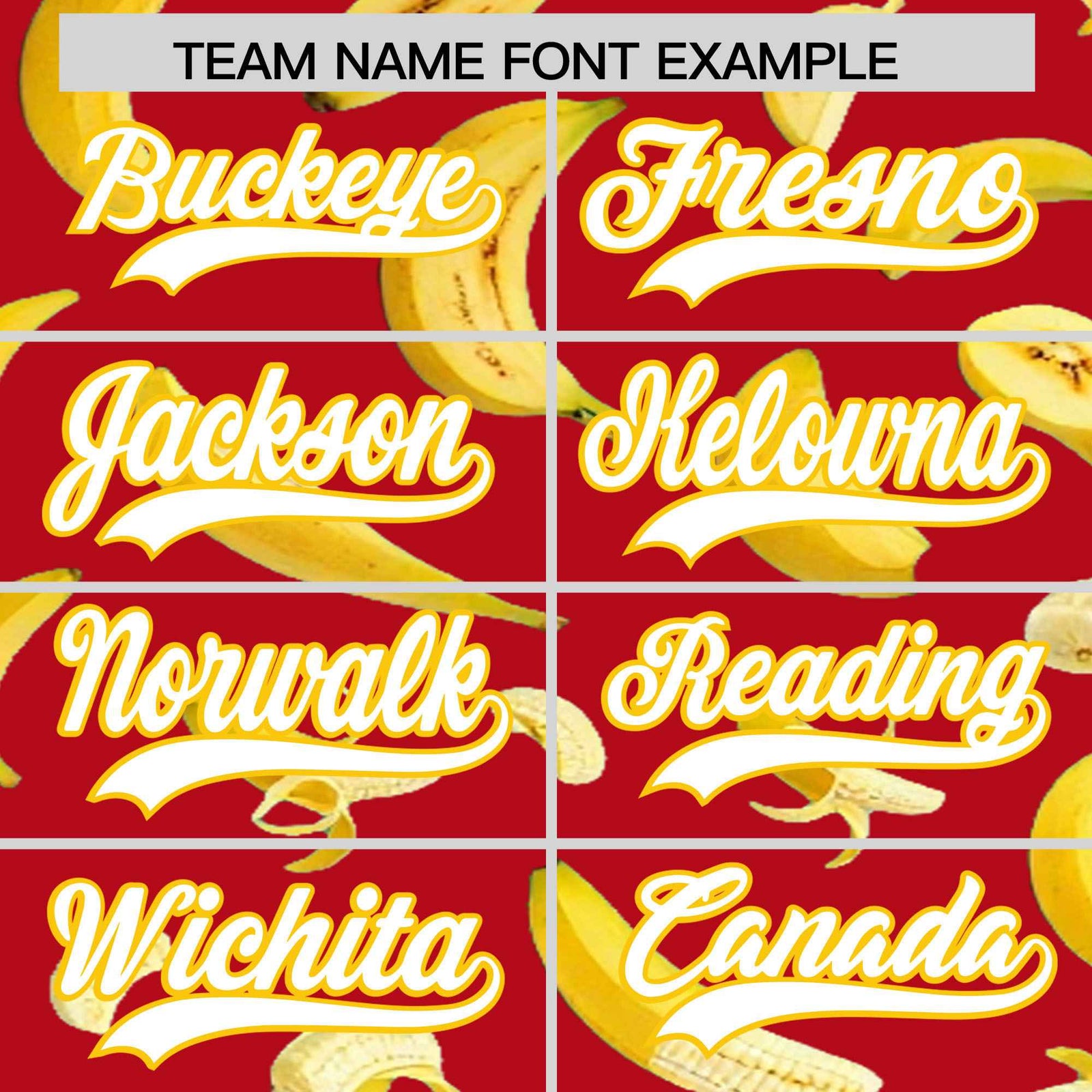Custom Red Banana Graffiti Pattern Fashion Authentic Baseball Jersey | Graffiti Pattern | Embroidery&Dye-sublimation printing | KXKSHOP