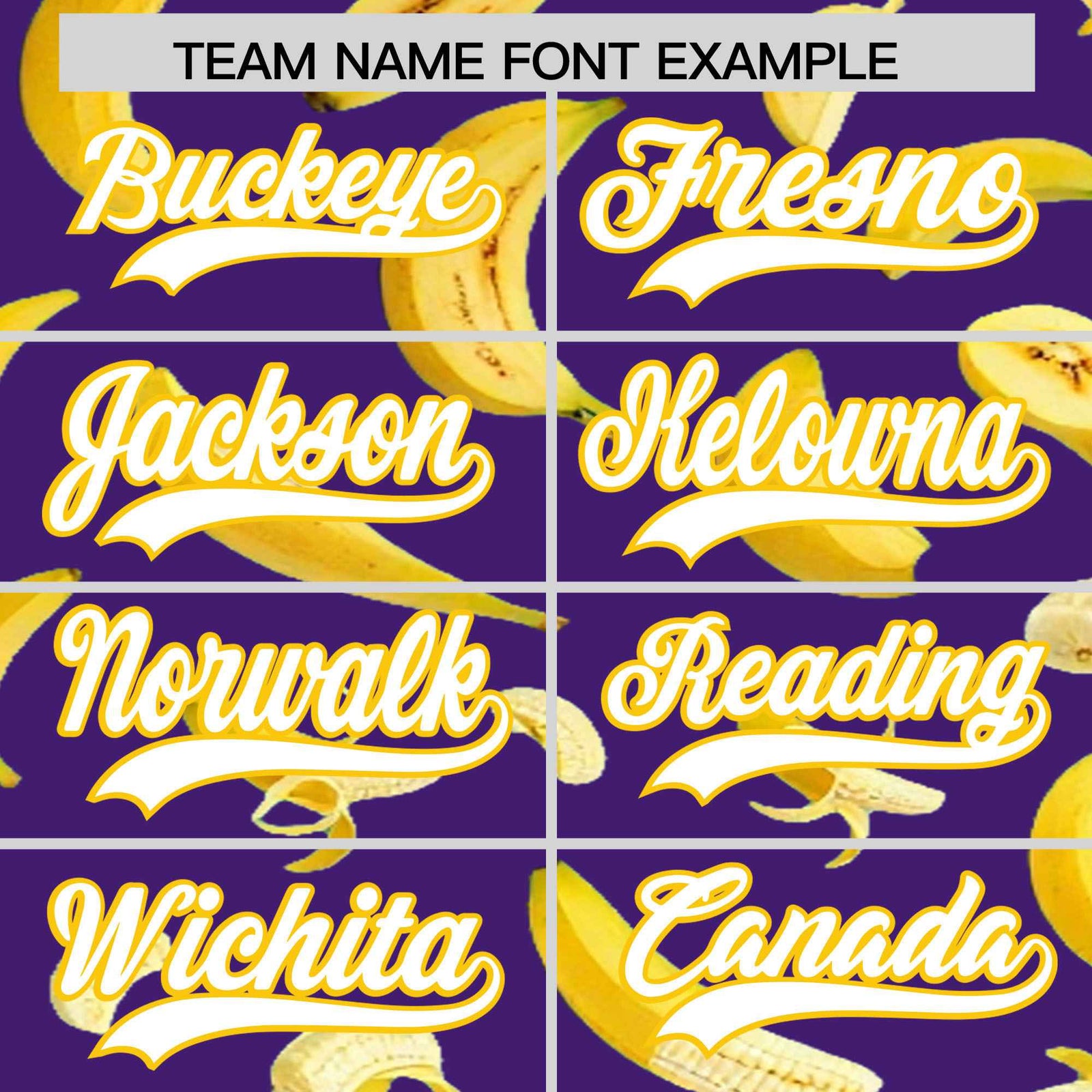 Custom Purple Banana Graffiti Pattern Fashion Authentic Baseball Jersey | Graffiti Pattern | Embroidery&Dye-sublimation printing | KXKSHOP