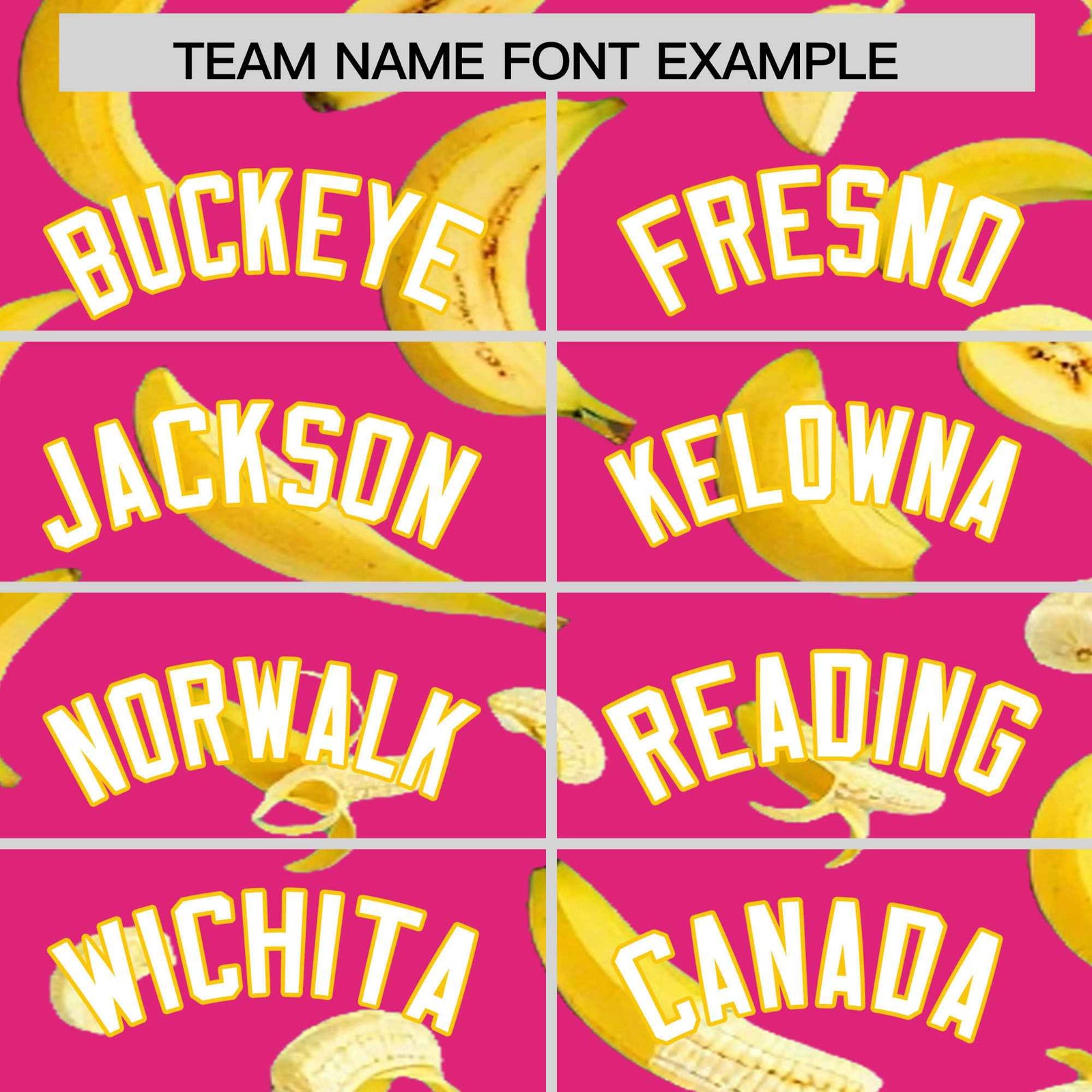 Custom Rose Red Banana Graffiti Pattern Fashion Authentic Baseball Jersey | Graffiti Pattern | Embroidery&Dye-sublimation printing | KXKSHOP