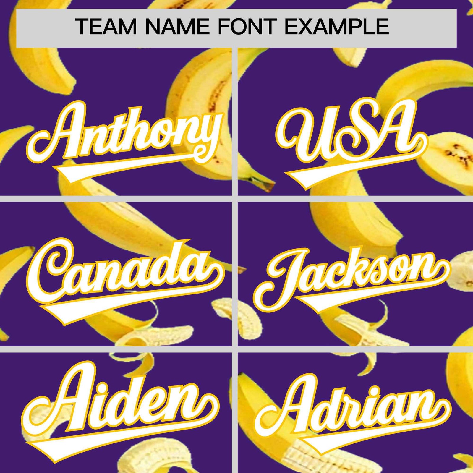 Custom Purple Banana Graffiti Pattern Fashion Authentic Baseball Jersey | Graffiti Pattern | Embroidery&Dye-sublimation printing | KXKSHOP
