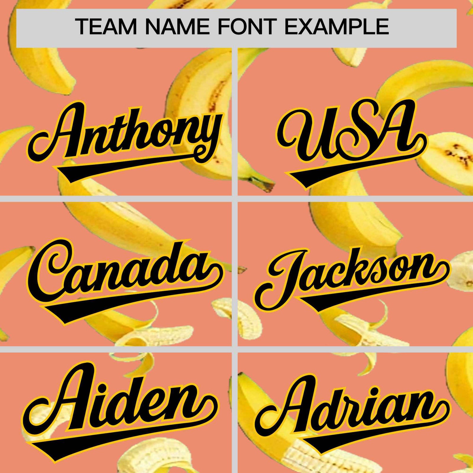 Custom Light Orange Banana Graffiti Pattern Fashion Authentic Baseball Jersey | Graffiti Pattern | Embroidery&Dye-sublimation printing | KXKSHOP