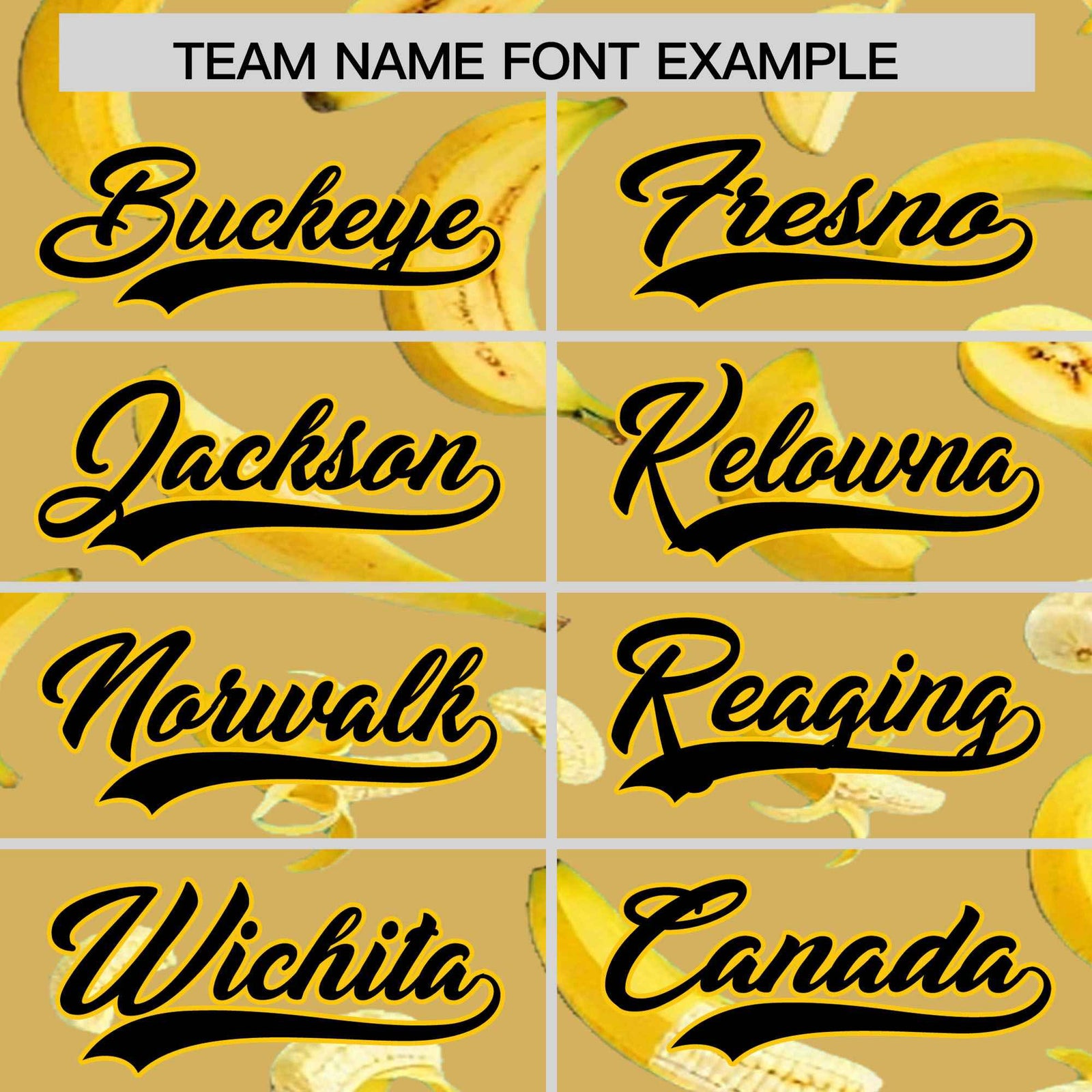 Custom Old Gold Banana Graffiti Pattern Fashion Authentic Baseball Jersey | Graffiti Pattern | Embroidery&Dye-sublimation printing | KXKSHOP