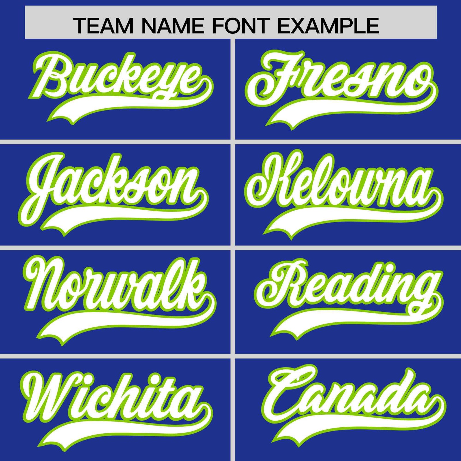 Custom Royal Blue Neon Green Star Pattern Thick Stripes Baseball Jersey