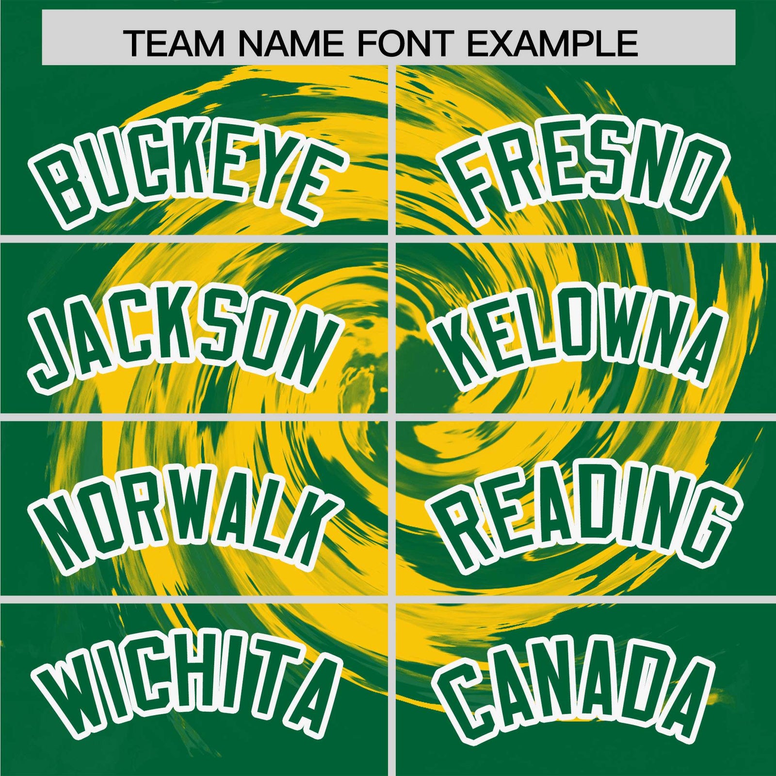 Custom Gold Kelly Green Swirl Graffiti Pattern Authentic Baseball Jersey