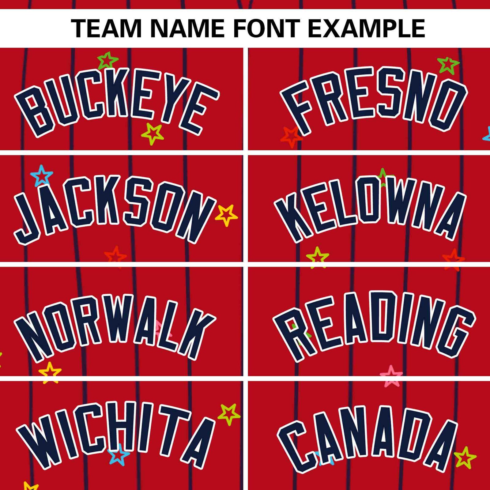 Custom Red Navy Stripe Fashion Personalized Star Pattern Authentic Baseball Jersey